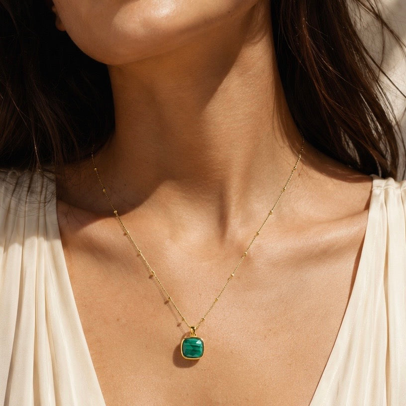 Verdelle Malachite Pendant Necklace