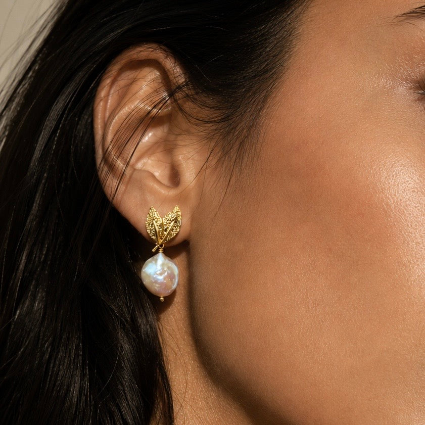 Sylvie Baroque Pearl Earrings