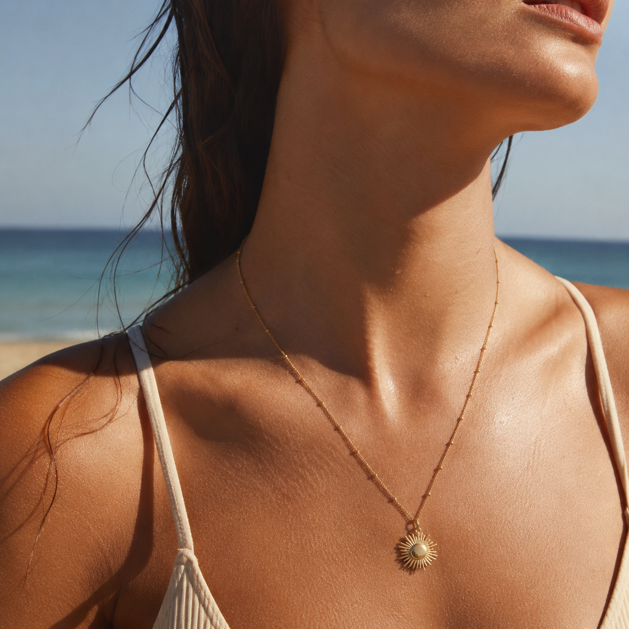 Solara Sun Pendant Necklace