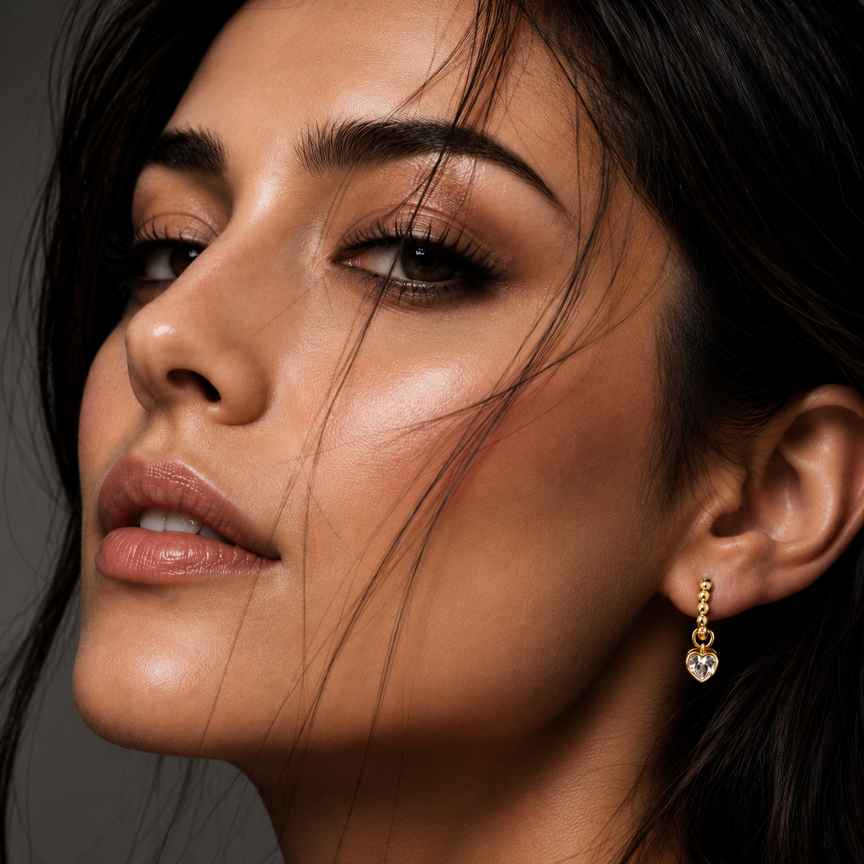 Anouk Heart Hoop Earrings