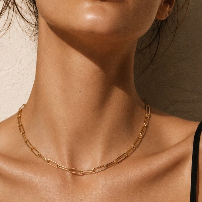 Harlow Paperclip Chain Necklace