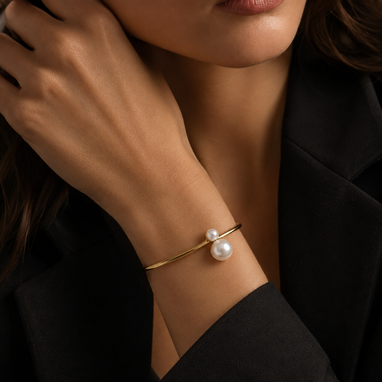 Adeline Pearl Bangle