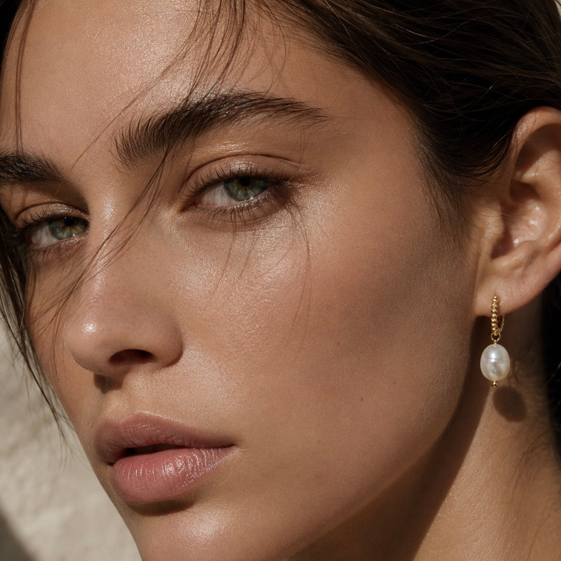 Isla Baroque Pearl Charm Earrings