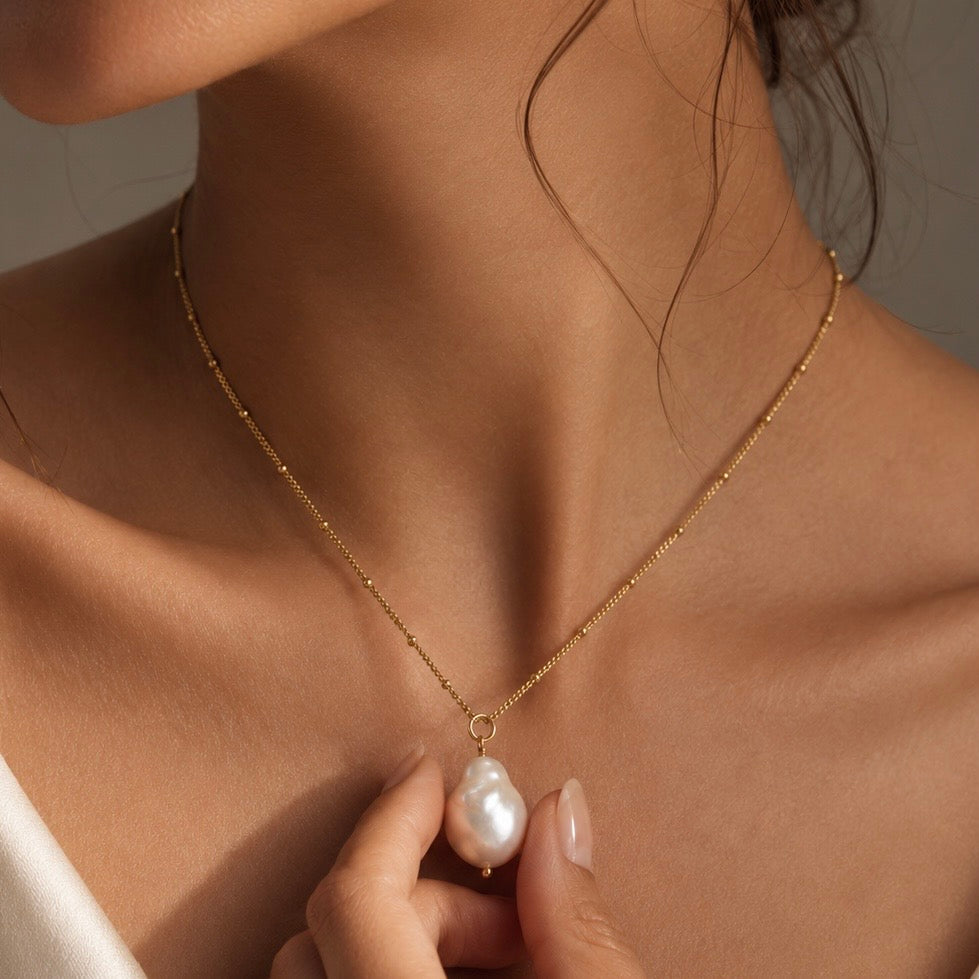 Amelie Baroque Pearl Necklace