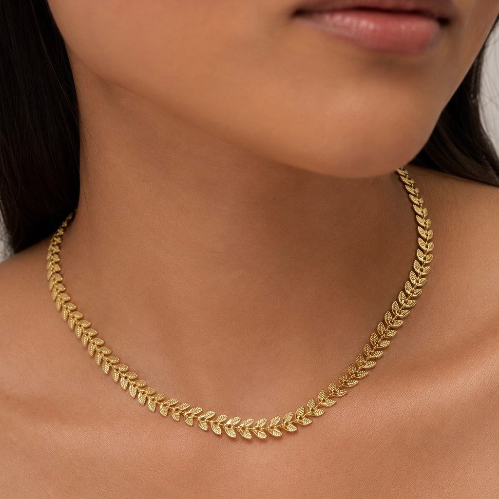 Laurel Leaf Chain Necklace