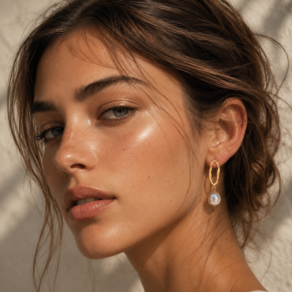 Seraphina Baroque Pearl Earrings
