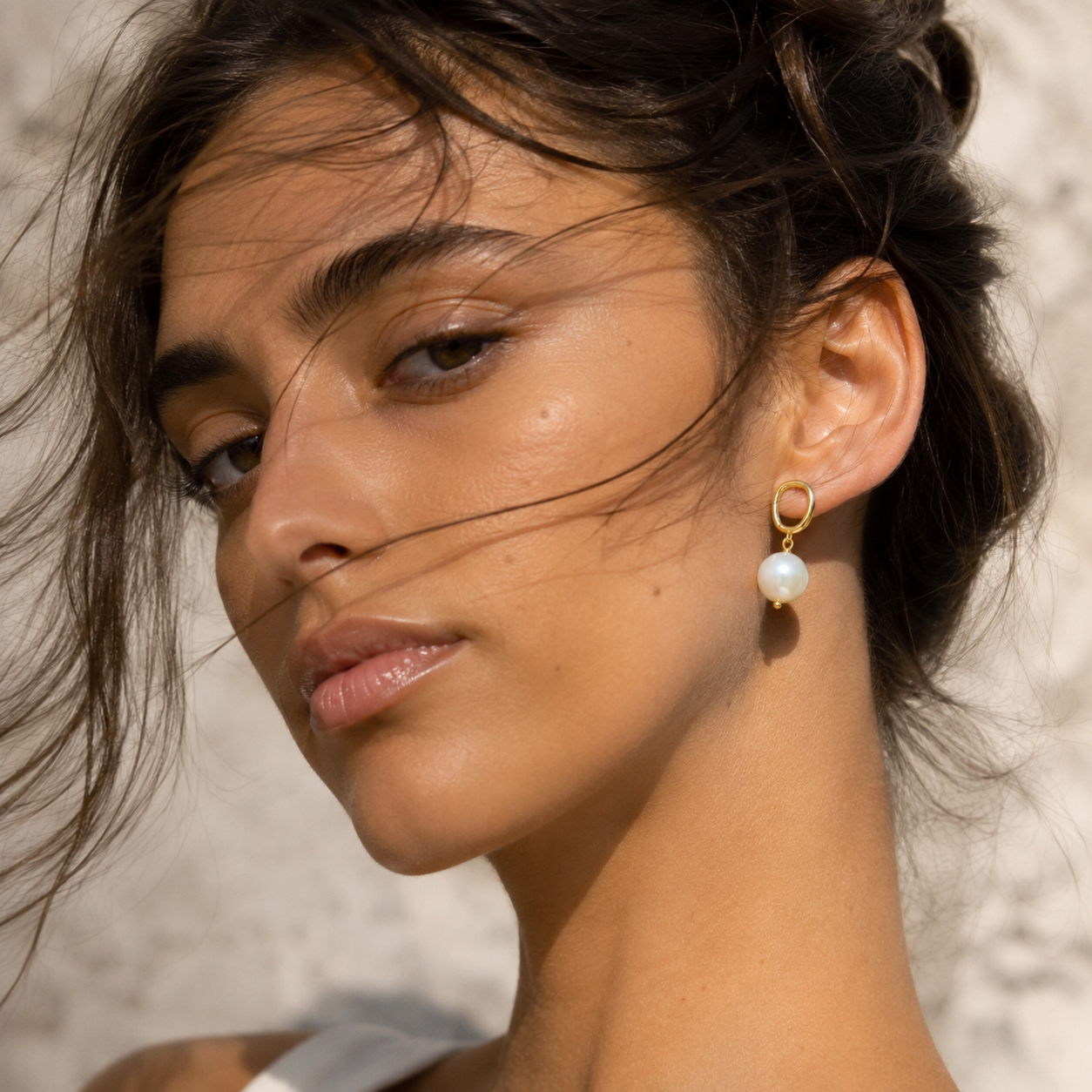 Mila Baroque Pearl Drop Earrings