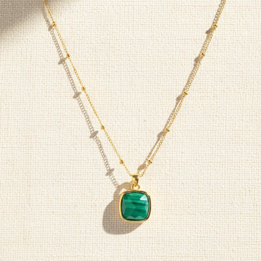 Verdelle Malachite Pendant Necklace