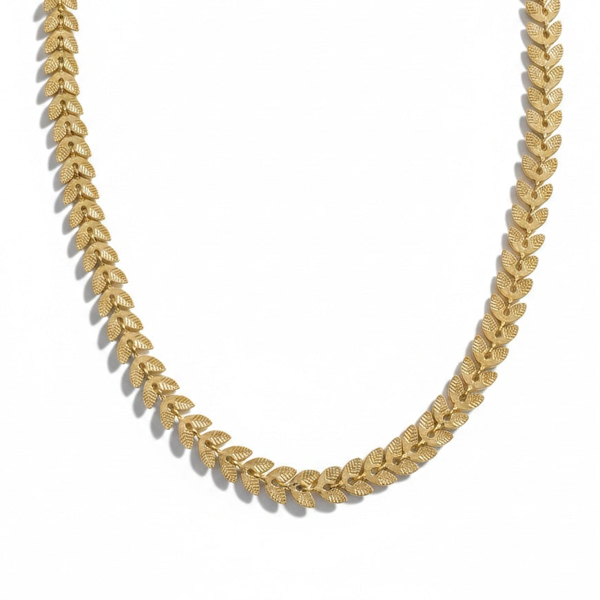 Laurel Leaf Chain Necklace