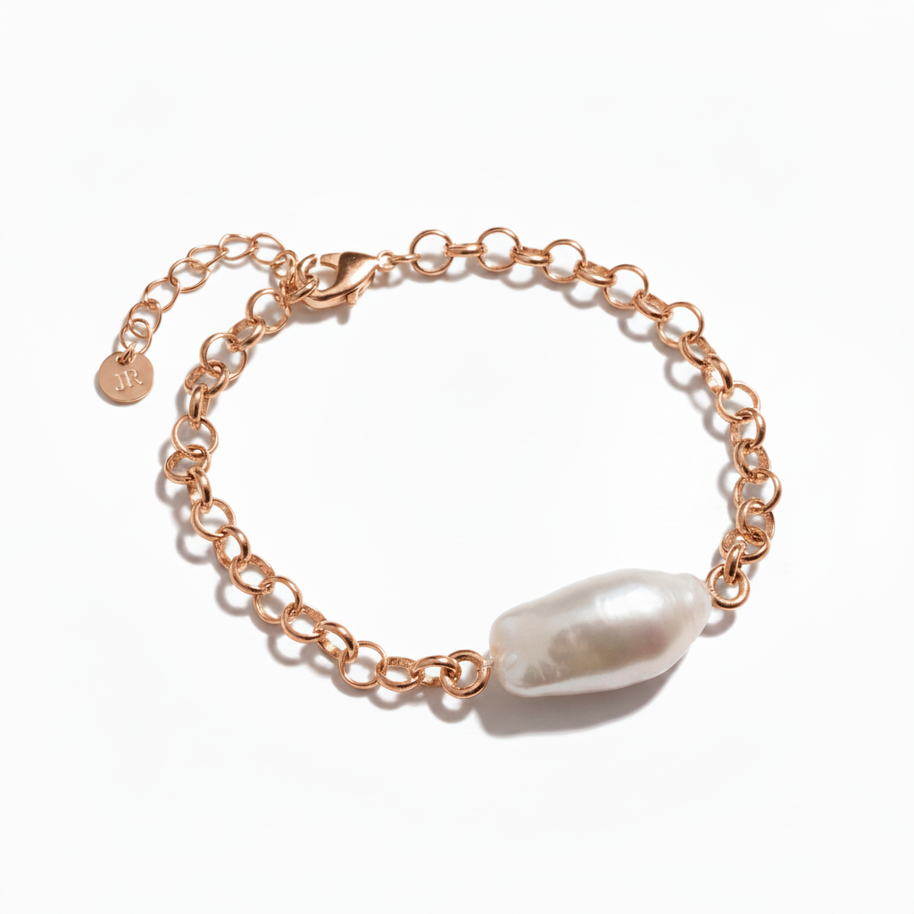 Baroque Pearl Rose Gold Bracelet