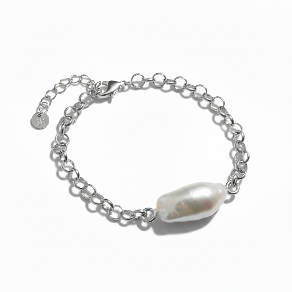 Baroque Pearl Silver Bracelet