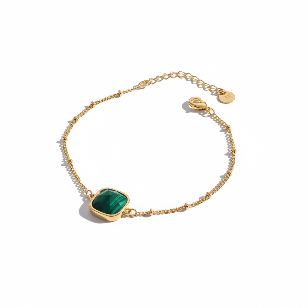 Malachite Bracelet Angled Shot