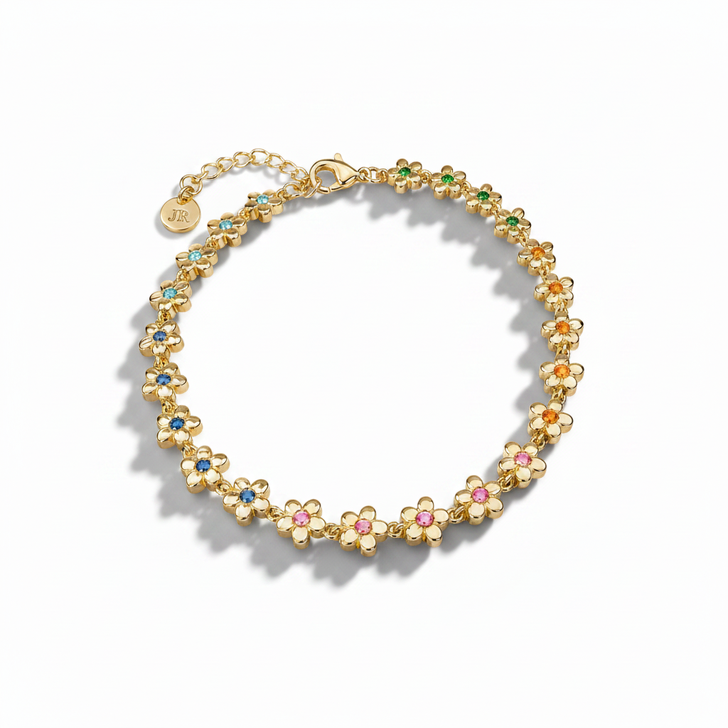 Rainbow Daisy Bracelet – Deeper Shadow