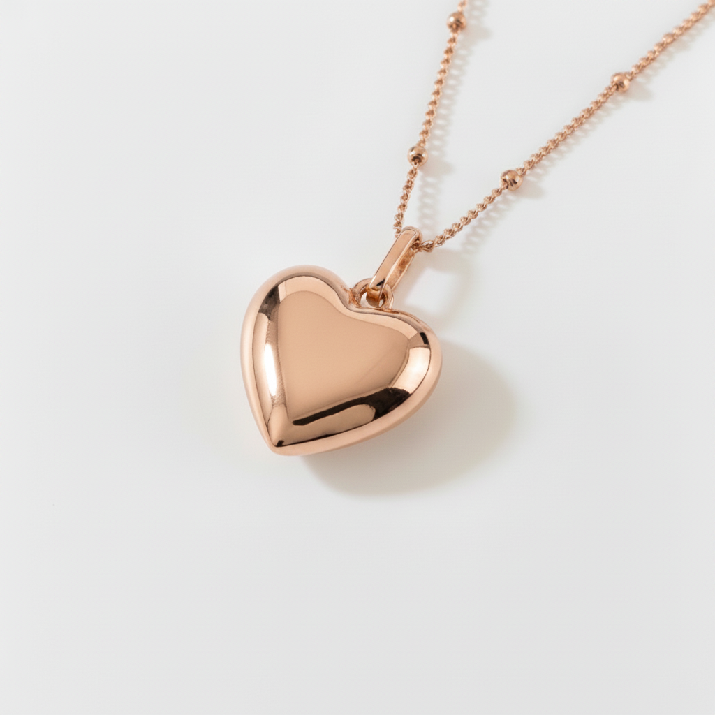 Rose Gold Heart Necklace