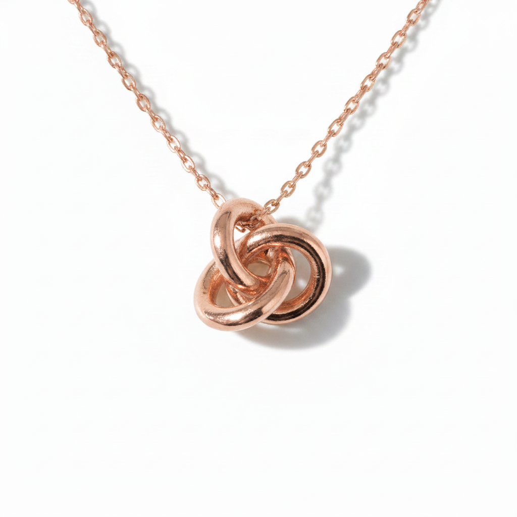 Rose Gold Knot Pendant