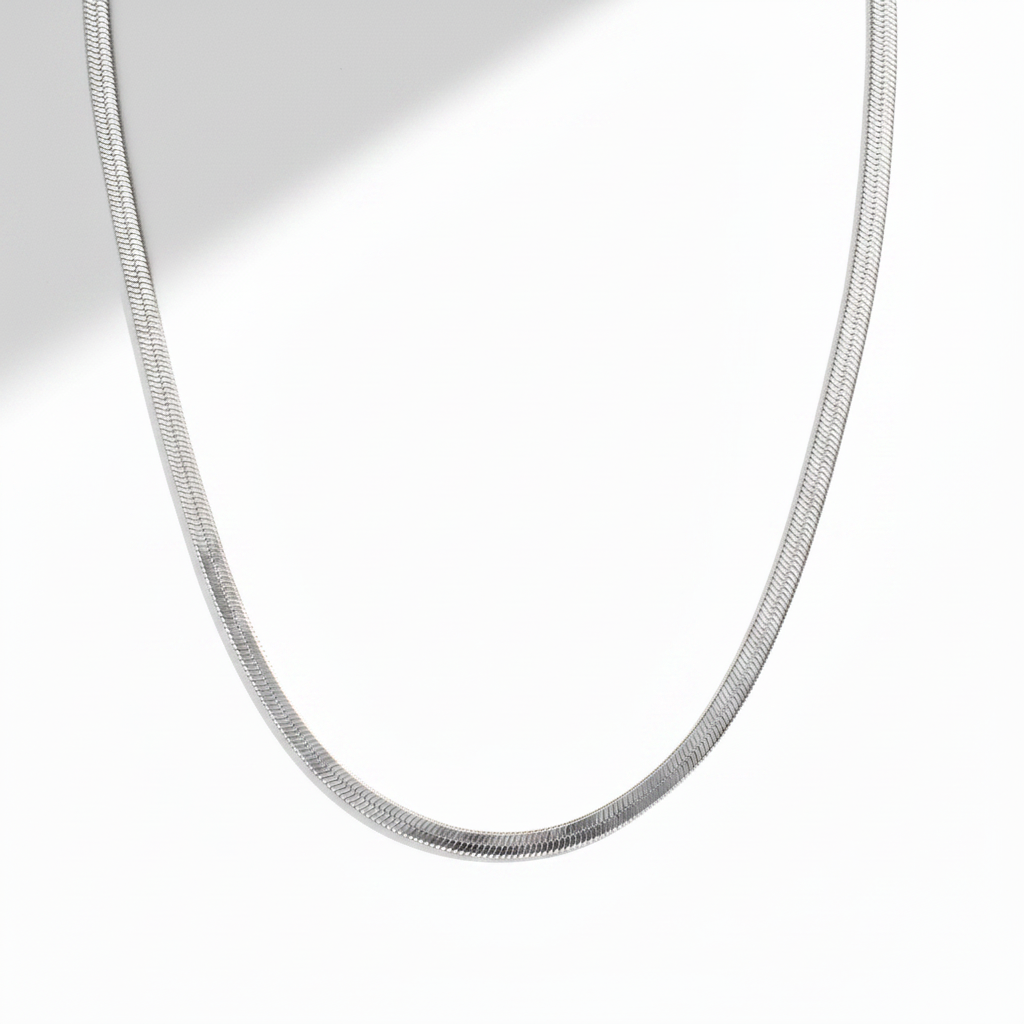 Silver Herringbone Chain