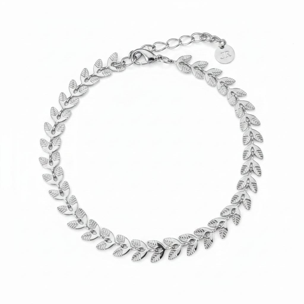 Silver Leaf Bracelet